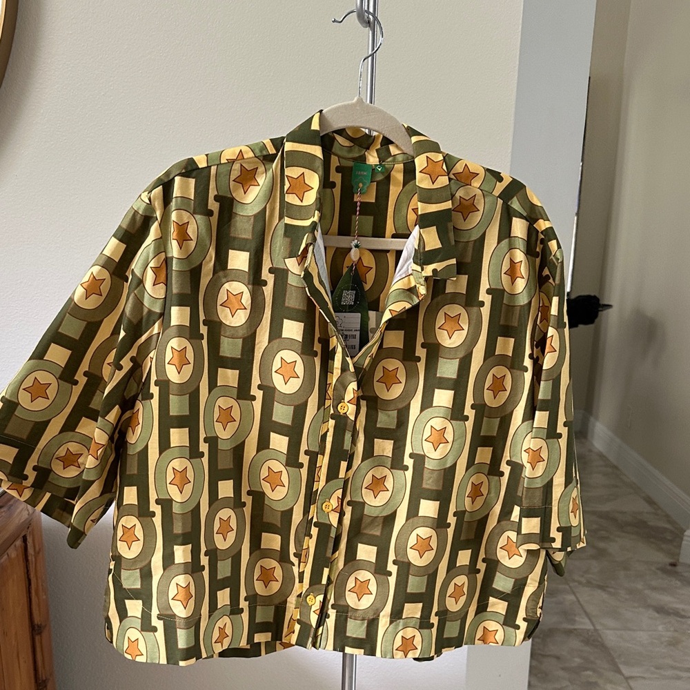 Stylish Green and Yellow women’s Shirt
